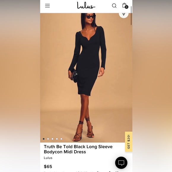 Lulus Midi Dress - Picture 3 of 3